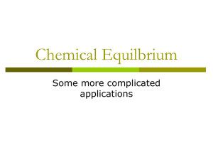 Chemical Equilbrium