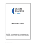 Procedures Manual - Eye Bank Association of America