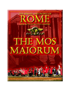 the mos maiorum - RomanEmpire.net