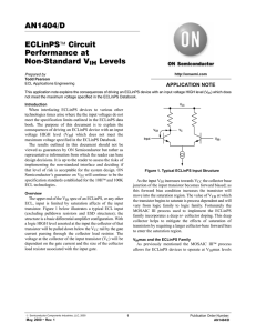 AN1404/D ECLinPS™ Circuit Performance at Non