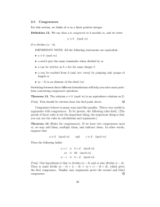 Lecture notes, sections 2.5 to 2.7