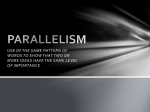 parallelism / subordination