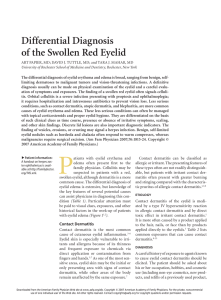 Differential Diagnosis of the Swollen Red Eyelid