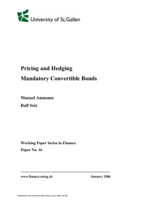 Pricing and Hedging Mandatory Convertible Bonds