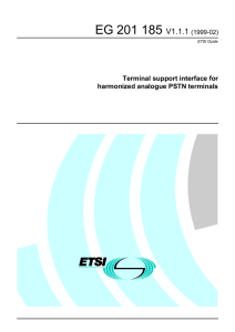 EG 201 185 - V01.01.01 - Terminal support interface for