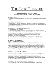 The Constitution of the Lab