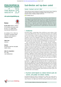 Goal-direction and top-down control