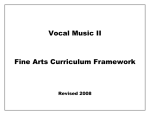 Fine Arts Curriculum Framework