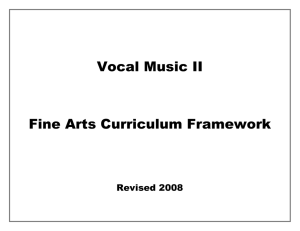 Fine Arts Curriculum Framework