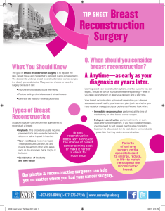 Breast Reconstruction Surgery - Roswell Park Cancer Institute
