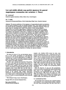 Low and middle altitude cusp particle signatures for general