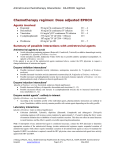 Chemotherapy regimen: Dose adjusted EPOCH