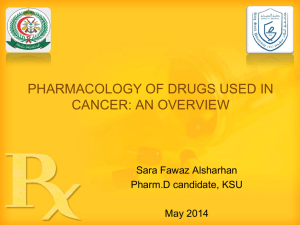 CHEMOTHERAPY PHARMACOLOGY