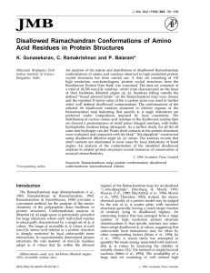 Disallowed Ramachandran Conformations of Amino Acid Residues