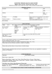 Medical Questionnaire Form for new patients - Adult