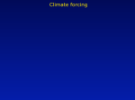 Climate forcing