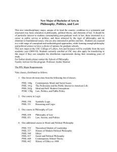 Philosophy, Politics, and Law