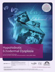 Hypohidrotic Ectodermal Dysplasia
