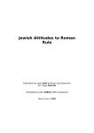 Jewish Attitudes to Roman Rule