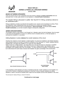 Tech Tips #1 Speaker wiring