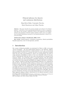 Fiducial inference for discrete and continuous distributions 1