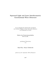 Squeezed Light and Laser Interferometric