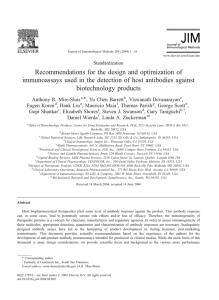 Recommendations for the design and optimization of immunoassays