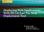 ES15: Deploying Web Applications With IIS 7.0 And The Web