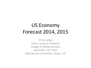 US Economy Forecast 2011, 2012