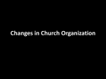 Changes in Church Organization