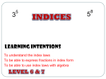 Indices - PROJECT MATHS REVISION