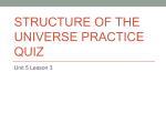 structure of the universe practice quiz