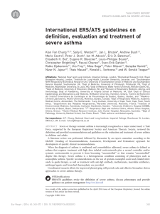 International ERS/ATS guidelines on definition, evaluation and