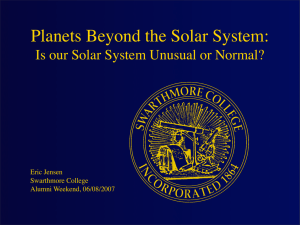 Planets Beyond the Solar System