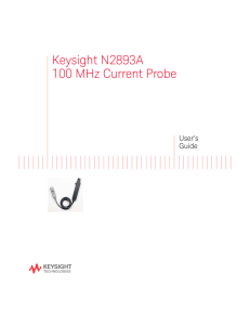 N2893A 100 MHz Current Probe
