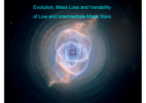 Evolution, Mass Loss and Variability of Low and Intermediate
