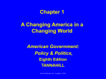 A Changing America in a Changing World Chapter One