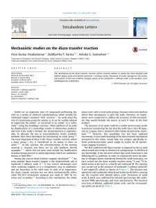 Mechanistic studies on the diazo transfer reaction