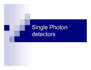 Single Photon detectors