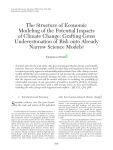 The Structure of Economic Modeling of the Potential Impacts