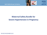 Maternal Safety Bundle for Severe Hypertension in Pregnancy