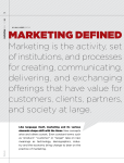 MARKETING DEFINED