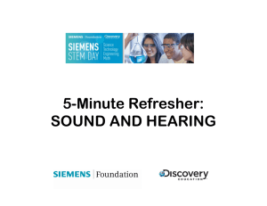 5-Minute Refresher: SOUND AND HEARING