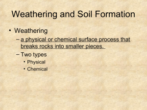 Weathering and Soil Formation