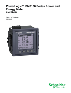 PowerLogic PM5100 Series Power and Energy Meter