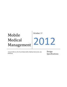 Mobile Medical Management