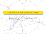 Geometry in the Complex Plane