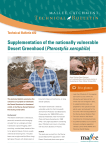 22. Supplementation of the nationally vulnerable