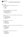 Chapter # 12: Shock 1. Inadequate circulation of blood throughout