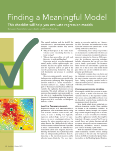 Finding a Meaningful Model